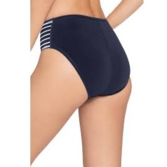 ROBIN PICCONE SAILOR STRIPE FIERY HIGHWAIST Bottom - Picture 2 of 6
